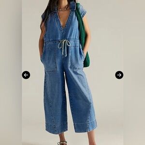 Nwt Free People We the Free Lantana Cropped Coveralls size S/P